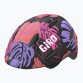 Giro Scamp Integrated MIPS matte black floral children's bike helmet 7