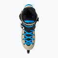 K2 Surge 84 khaki/blue roller skates 5
