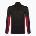 Men's thermal active sweatshirt Smartwool Merino Sport 1/4 Zip black/rythmic red
