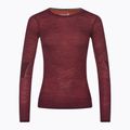 Women's Smartwool Intraknit Merino 200 Crew thermal T-shirt burgundy SW019284K17