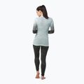 Women's thermal base layer sweatshirt Smartwool Intraknit Thermal Merino Base Layer Pattern Crew aqua 3