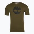 Men's Timberland Tree Logo dark olive T-shirt