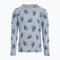 Children's thermal sweatshirt Icebreaker Merino 200 Oasis Crewe Bear Tour Zinc Blue/Aop