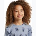 Children's thermal sweatshirt Icebreaker Merino 200 Oasis Crewe Bear Tour Zinc Blue/Aop 7