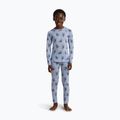 Children's thermal sweatshirt Icebreaker Merino 200 Oasis Crewe Bear Tour Zinc Blue/Aop 9
