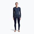 Women's longsleeve icebreaker Merino 200 Oasis Crewe Moss Bloom navy/dawn/aop 2