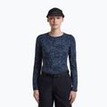 Women's longsleeve icebreaker Merino 200 Oasis Crewe Moss Bloom navy/dawn/aop 5
