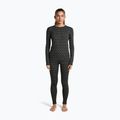 Women's thermal sweatshirt Icebreaker Merino 260 Tech Vertex Crewe Black/Snow 2