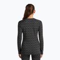 Women's thermal sweatshirt Icebreaker Merino 260 Tech Vertex Crewe Black/Snow 3