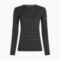 Women's thermal sweatshirt Icebreaker Merino 260 Tech Vertex Crewe Black/Snow 5