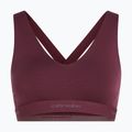 Thermal sports bra icebreaker Merino 125 Cool-Lite Sprite Racerback dark berry