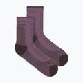Women's socks Icebreaker Merino Hike+ Ultralight Quarter grey plum/bittersweet