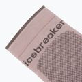 Women's socks Icebreaker Merino Hike+ Ultralight Quarterpink quartz/porcini 3