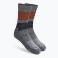 Smartwool Everyday Blocked Stripe Crew grey trekking socks SW001940052