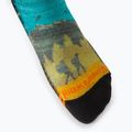 Smartwool Hike Light Cushion Great Excursion Print Crew trekking socks blue/yellow SW001987150 3