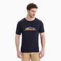 Men's Icebreaker Tech Lite II 7 Mountain Tops trekking shirt navy blue IB0A56VE4011