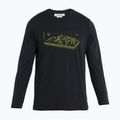 Men's thermal sweatshirt Icebreaker Merino 150 Tech Lite II Tee Alps 3D black 5