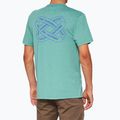 Men's 100% Infinitee ocean blue heather t-shirt 2