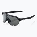 Sunglasses 100% S2 soft tact black/smoke