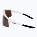 100% Speedcraft matte white/hyper silver mirror cycling goggles 60007-00006 5
