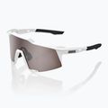 100% Speedcraft matte white/hyper silver mirror cycling goggles 60007-00006 7