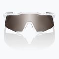 100% Speedcraft matte white/hyper silver mirror cycling goggles 60007-00006 8