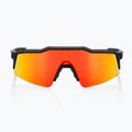 100% Speedcraft SL soft tact black/hiper red multilayer mirror sunglasses 2