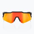 100% Speedcraft XS soft tact black/hiper red multilayer mirror sunglasses 2