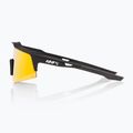 100% Speedcraft XS soft tact black/hiper red multilayer mirror sunglasses 3