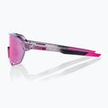 Sunglasses 100% S2 polished translucent grey/purple multilayer mirror 3