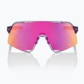 Sunglasses 100% S3 polished translucent/purple multilayer mirror 3