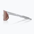 100% Hypercraft SQ matte stone grey/ hyper crimson silver mirror sunglasses 3