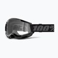 100% Strata 2 black/clear cycling goggles