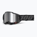 Bike goggles 100% Strata 2 black/silver mirror