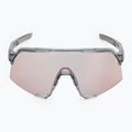 100% S3 polished translucent grey/rose gold mirror photochromic sunglasses 6