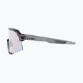 100% S3 polished translucent grey/rose gold mirror photochromic sunglasses 9