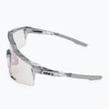 100% Speedcraft sunglasses polished translucent grey/rose gold mirror photochromes 4