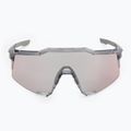 100% Speedcraft sunglasses polished translucent grey/rose gold mirror photochromes 6