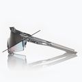 100% Speedcraft sunglasses polished translucent grey/rose gold mirror photochromes 3