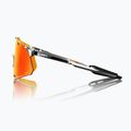 100% Hypercraft black chrome/hiper red mirror sunglasses 3