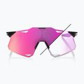 100% Hypercraft gloss black/photochromic purple mirror sunglasses 7