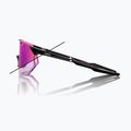 100% Hypercraft SQ gloss black/photochromic purple mirror sunglasses 9