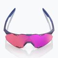 Sunglasses 100% Hypercraft XS satin storm metallic/purple mirror 3