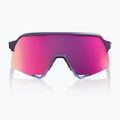 Sunglasses 100% S3 satin storm metallic/purple mirror 4