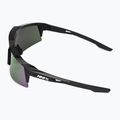 100% Speedcraft SL polished black/hyper polarised lavender mirror sunglasses 5