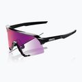 Sunglasses 100% S3 LE gloss black/purple flash mirror photochromic