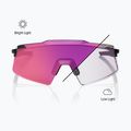 Sunglasses 100% Aerocraft gloss black/purple mirror photochromic 4