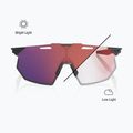 Sunglasses 100% Hypercraft SQ gloss light grey/rose gold mirror photochromic 4