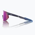 Sunglasses 100% Hypercraft SQ satin storm metallic/purple mirror 2