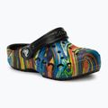 Crocs Baya Graphic Clog black/multi children's slides 2